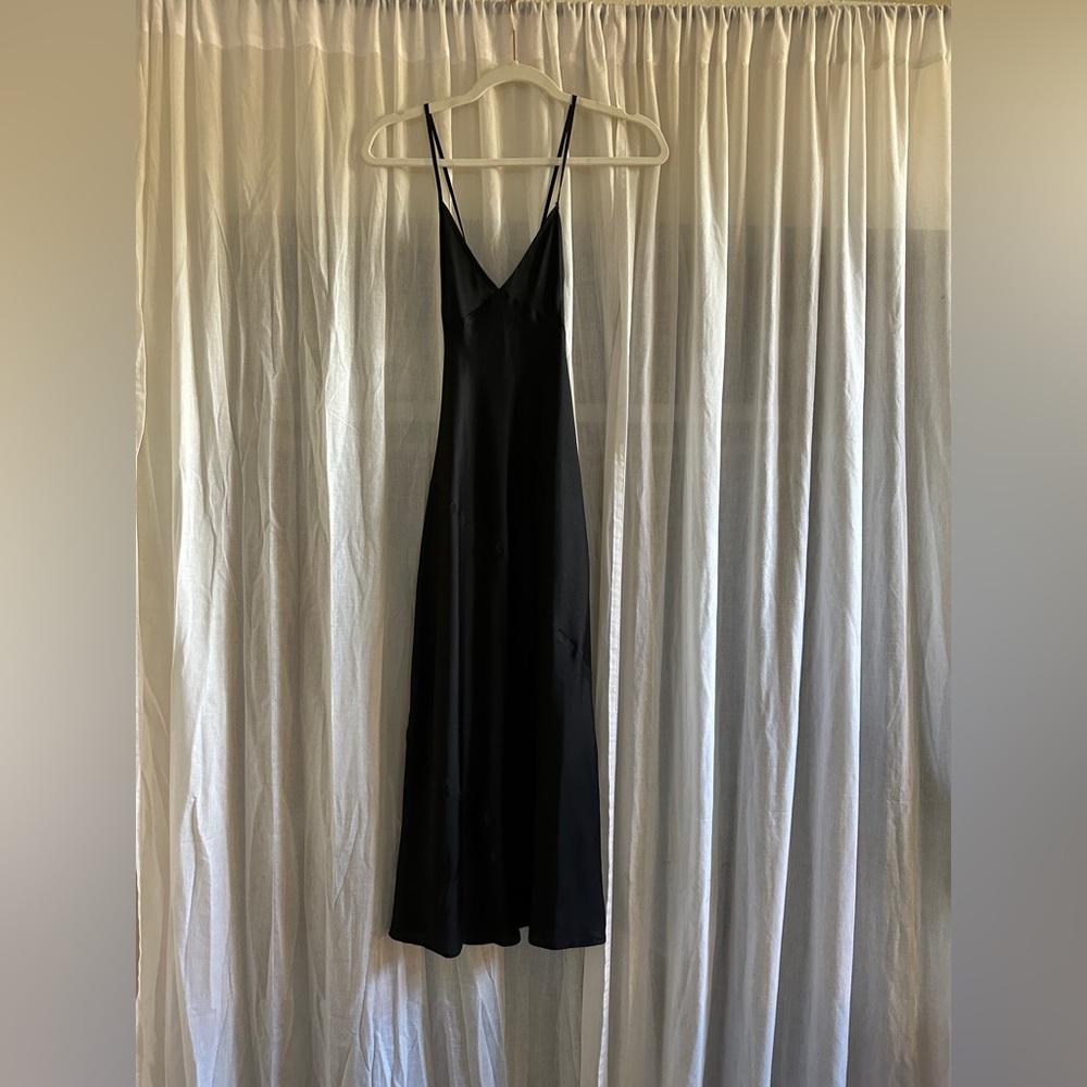 For Love and Lemons x jaime king Alexandra black slip dress XS - Picture 2 of 5